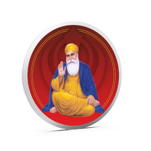 Sikh Pure 999 Silver Color Coin