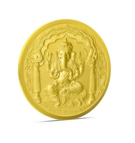 Ganesh Gold Coin 24kt (995)