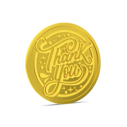 Thank You Gold Coin 24kt (995)