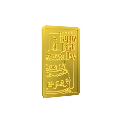 Happy Birthday Gold Bar 24kt (999)
