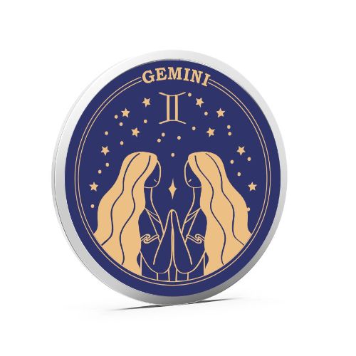 Gemini Pure 999 Silver Color Coin