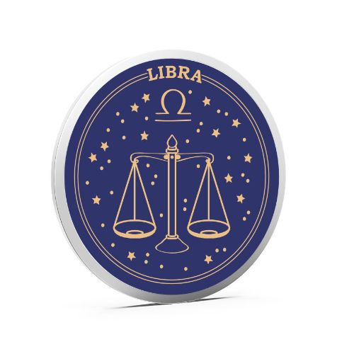 Libra Pure 999 Silver Color Coin