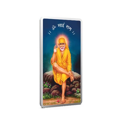 Sai Baba Pure 999 Silver Color Bar