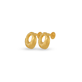 Modish Circlet Gold Earrings