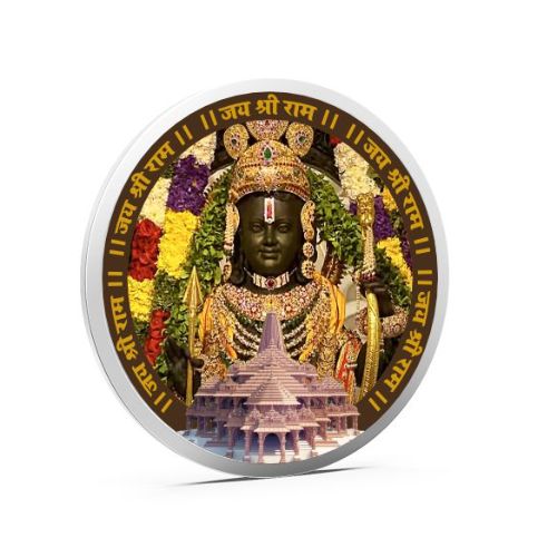 Ram Lalla Pure 999 Silver Color Coin