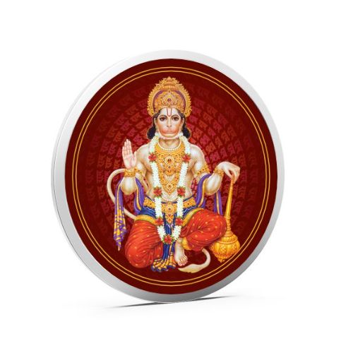 Hanuman Pure 999 Silver Color Coin
