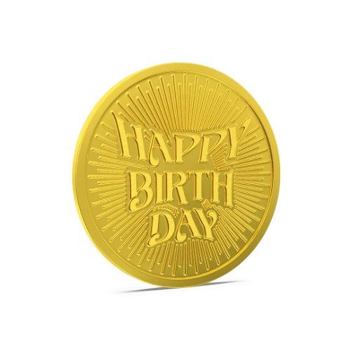 Happy Birthday Gold Coin 24kt (995)
