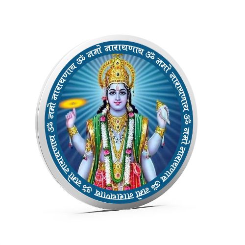 Vishnu Coloured 999 Pure Silver Coin