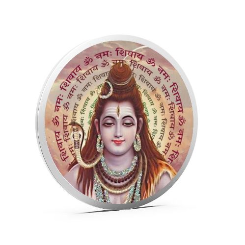 Shiva Pure 999 Silver Color Coin