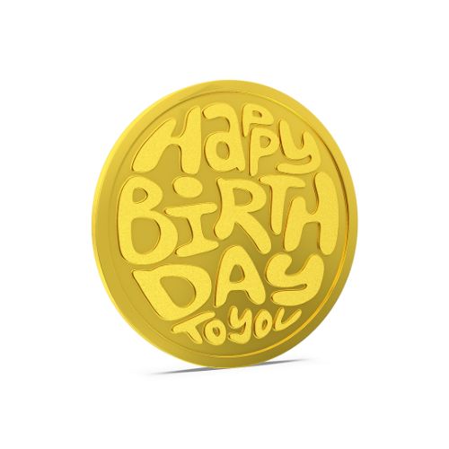 Happy Birthday Gold Coin 24kt (995)
