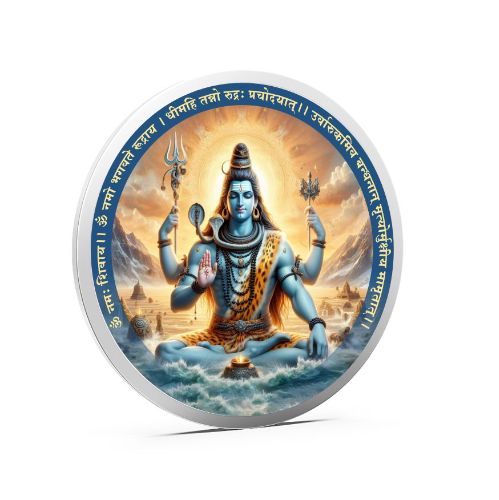 Shiva Pure 999 Silver Color Coin