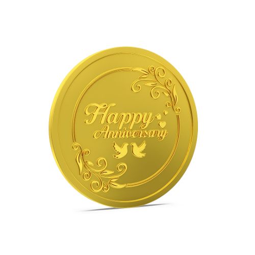 Happy Anniversary Gold Coin 24kt (995)