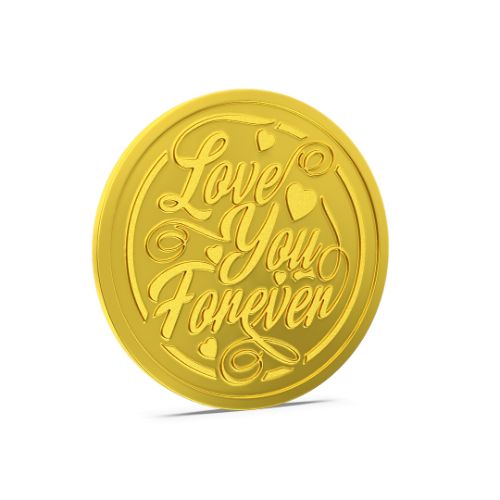 Love You Forever Gold Coin 24kt (995)