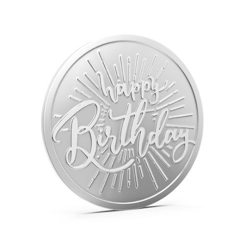 Happy Birhtday Pure 999 Silver Coin