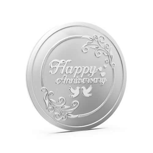 Happy Anniversary Pure 999 Silver Coin