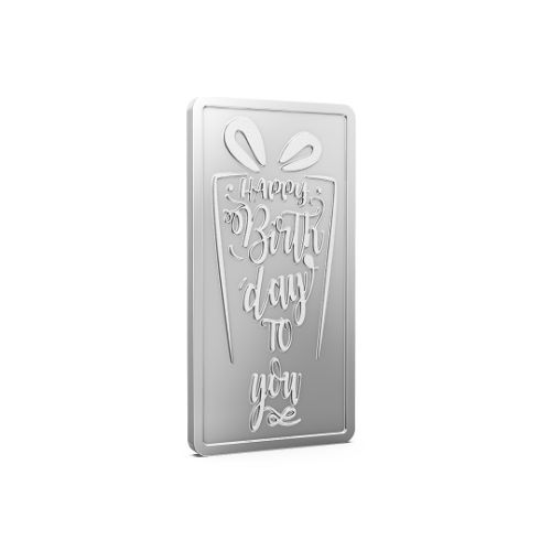 Happy Birthday Pure 999 Silver Bar