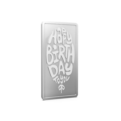 Happy Birthday Pure 999 Silver Bar