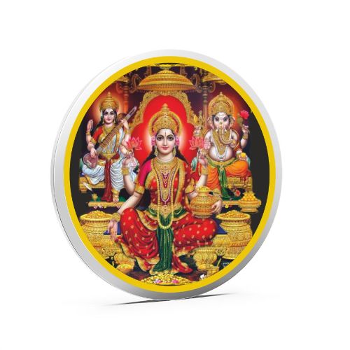 Trimurti Pure 999 Silver Color Coin
