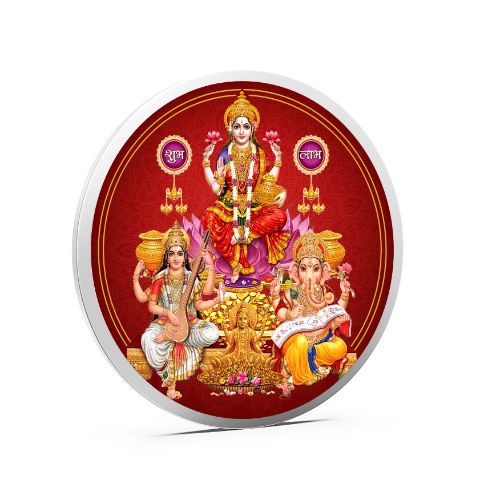 Trimurti Pure 999 Silver Color Coin