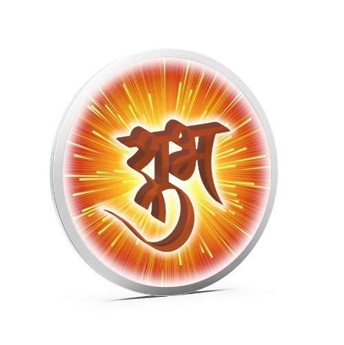 Shubh Pure 999 Silver Color Coin