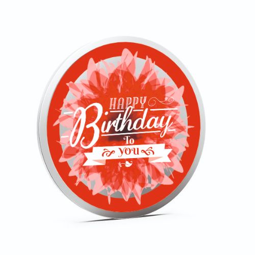 Happy Birthday Coloured 999 Pure Silver Coin